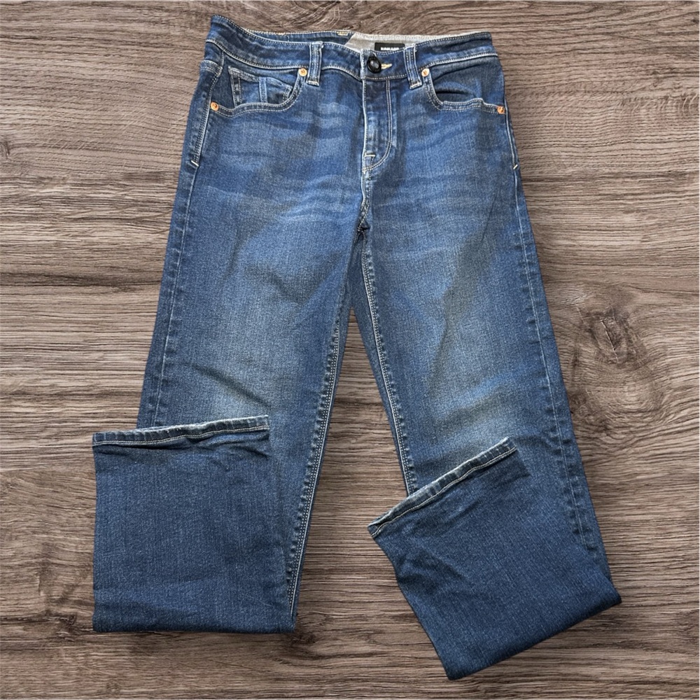 Volcom Kinkade Women's Straight Leg Jeans - Blue